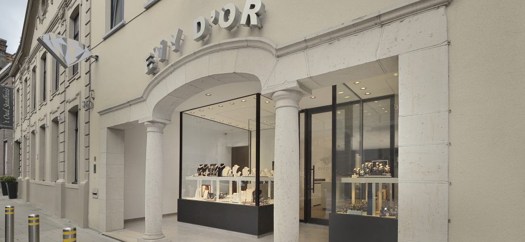 Juwelen Evy d’Or in Ingelmunster (BE) – Neugestaltung Schmuckladen